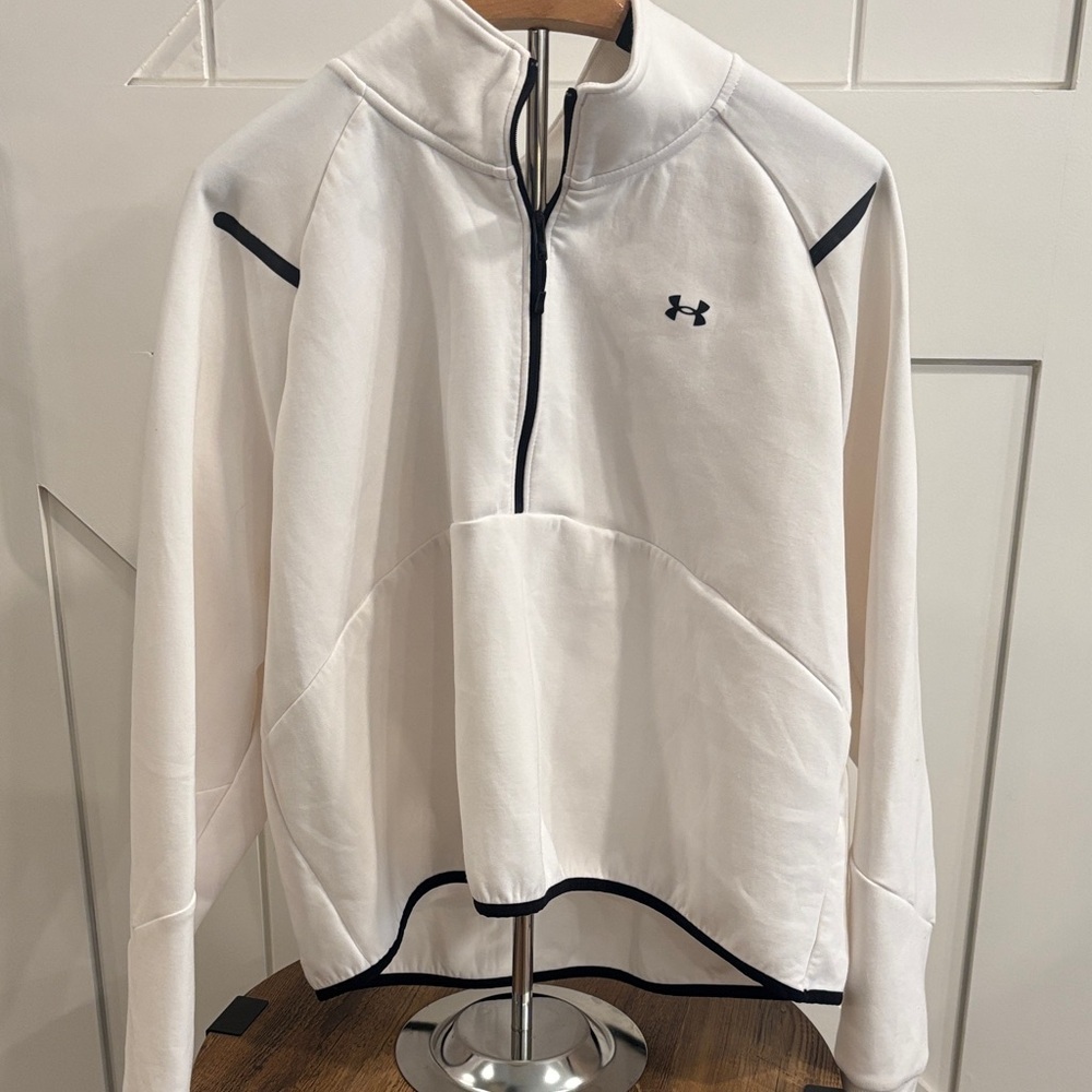 Under Armour white and Black Half-Zip Jacket - Picture 2 of 6